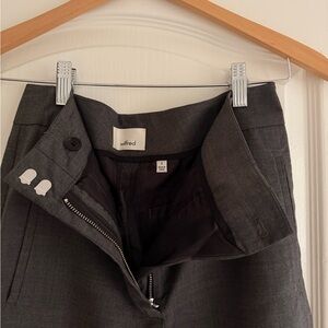 Aritzia Wilfred Slacks Dark Grey